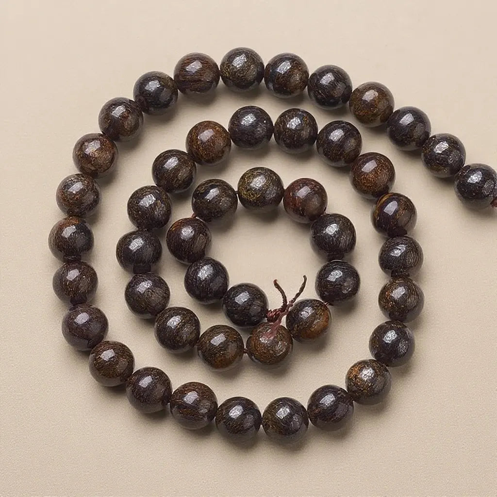 Natural Bronzite Beads - 4mm to 10mm