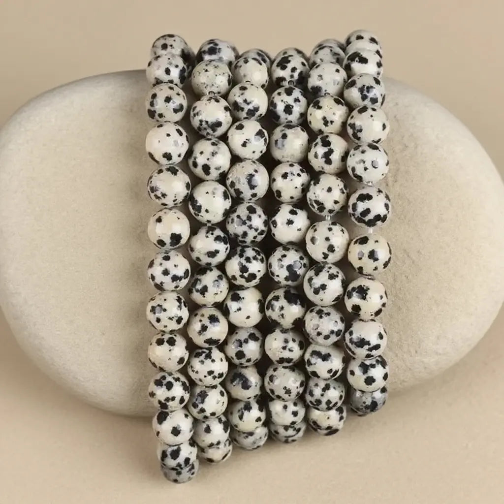 Natural Dalmatian Jasper Beads - 4mm to 10mm
