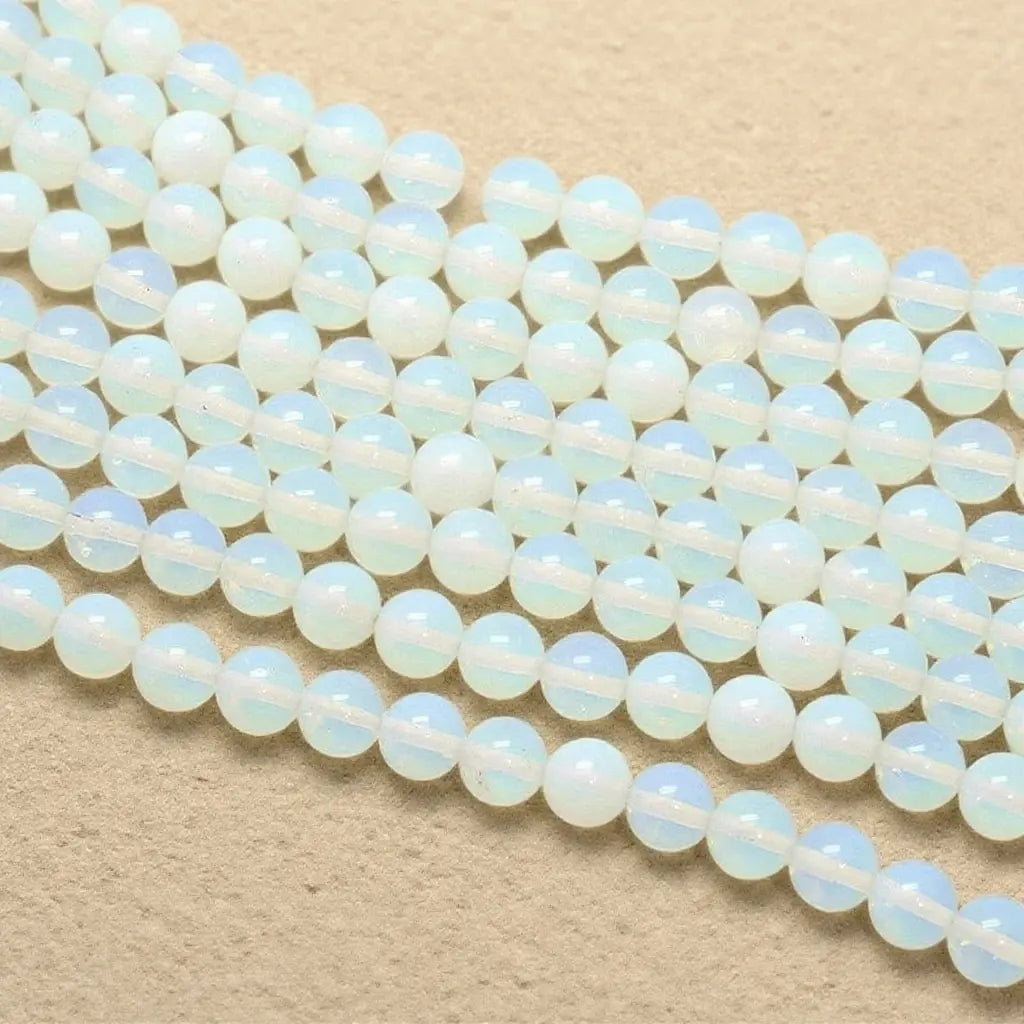 Perles rondes opale artificielle - 4 mm à 10 mm