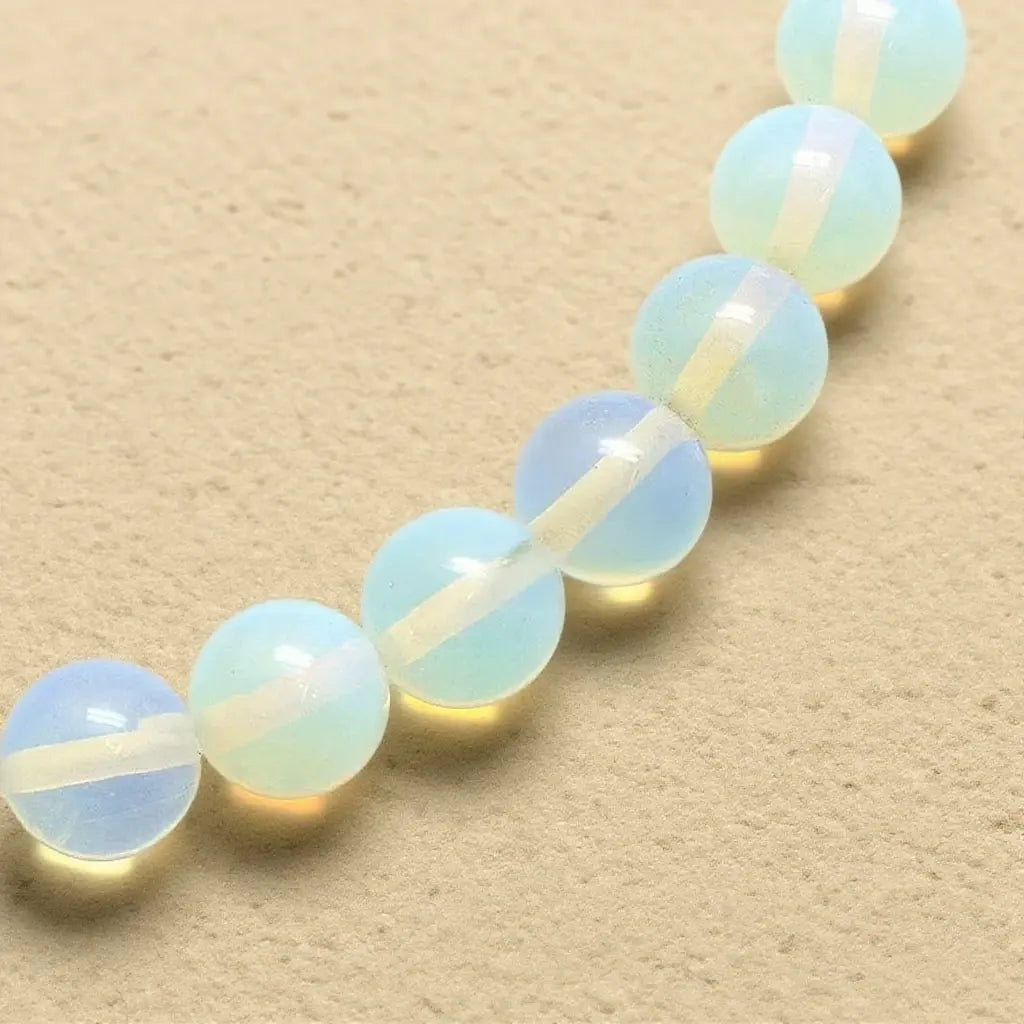 Perles rondes opale artificielle - 4 mm à 10 mm