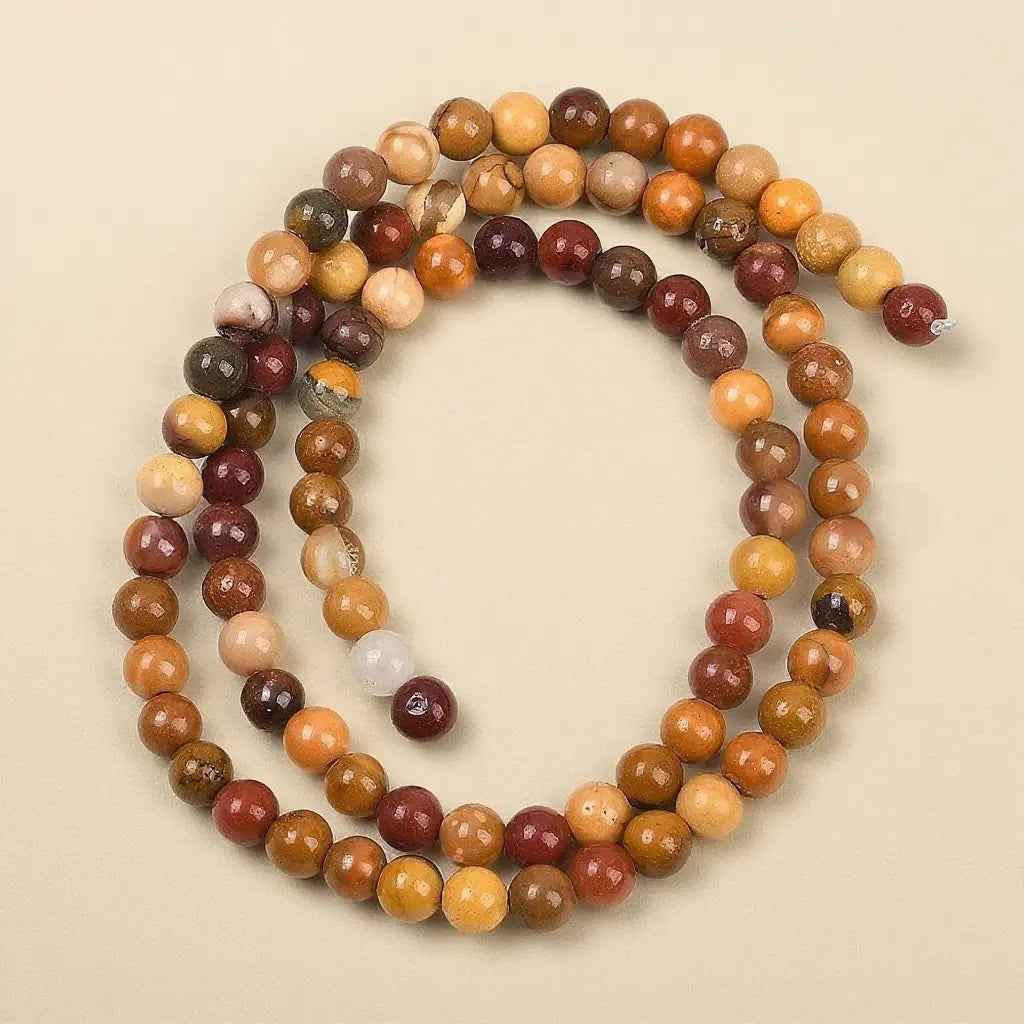 Natural round mookaite beads - 4mm 6mm 8mm 10mm