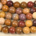 Natural round mookaite beads - 4mm 6mm 8mm 10mm