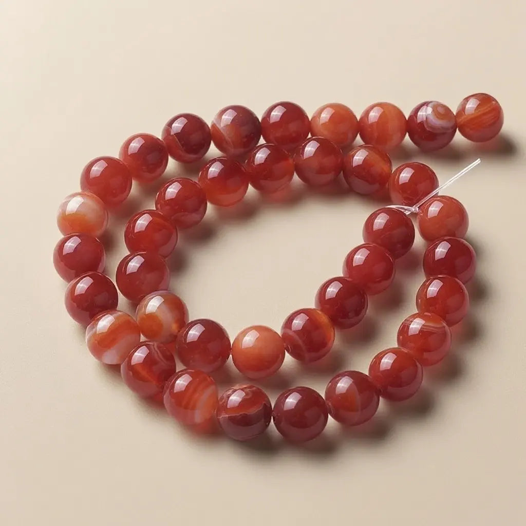 3A Natural Red Agate Beads - 4mm 6mm 8mm 10mm