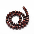 Perles Œil de Tigre Rouge Naturel 1A – Rondes 4mm à 10mm