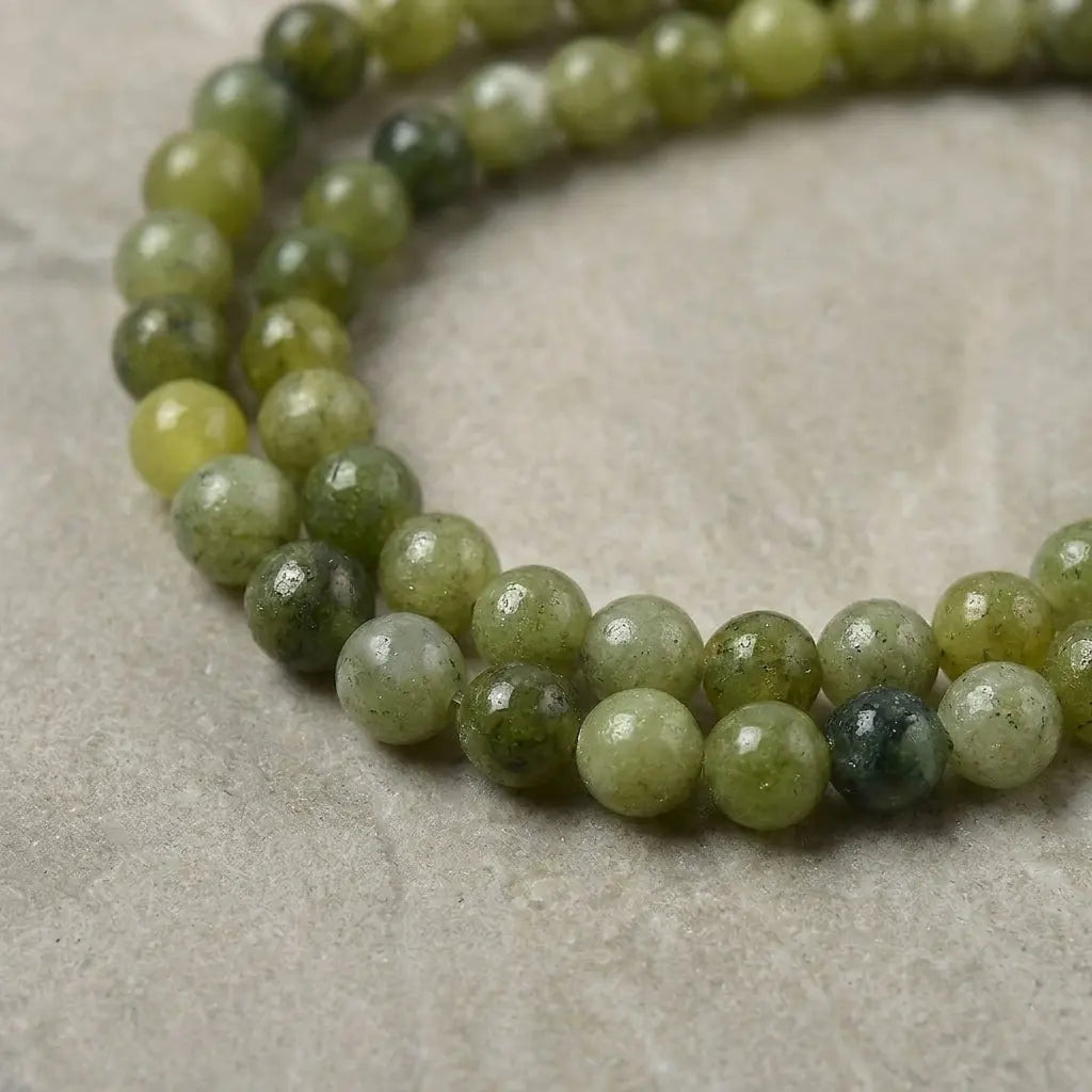 Natural Southern Jade Strand Beads - 4mm to 10mm