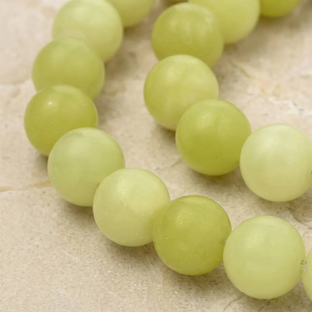Strands of 4A Mountain Jade Beads - 4 mm to 10 mm