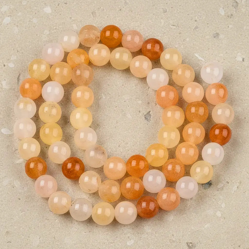 Natural Yellow Aventurine Rosary Beads - 4 mm to 10 mm