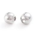 304 Stainless Steel Beads, Round and Hollow, Stainless Steel Color, 2x2mm, Hole: 0.8mm, about 1000 pcs/lot