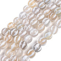 Off-white color DZI Tibetan Style Beads - 8mm