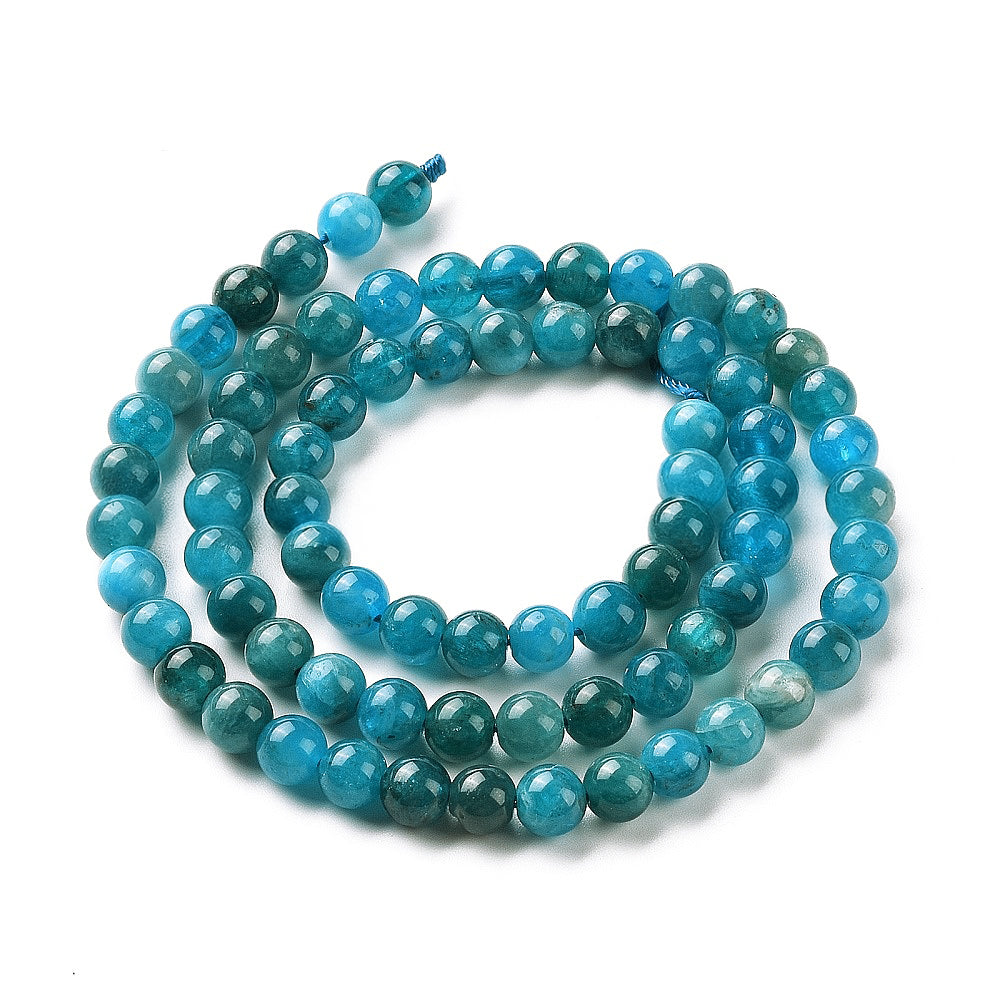 Natural apatite round beads 3A quality - 6 mm 8 mm
