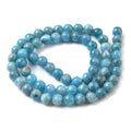 Perles en apatite rondes naturelles qualité 1A - 4 mm 6 mm