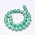 Perles en amazonite rondes naturelles qualité 5A - 6 mm 8 mm