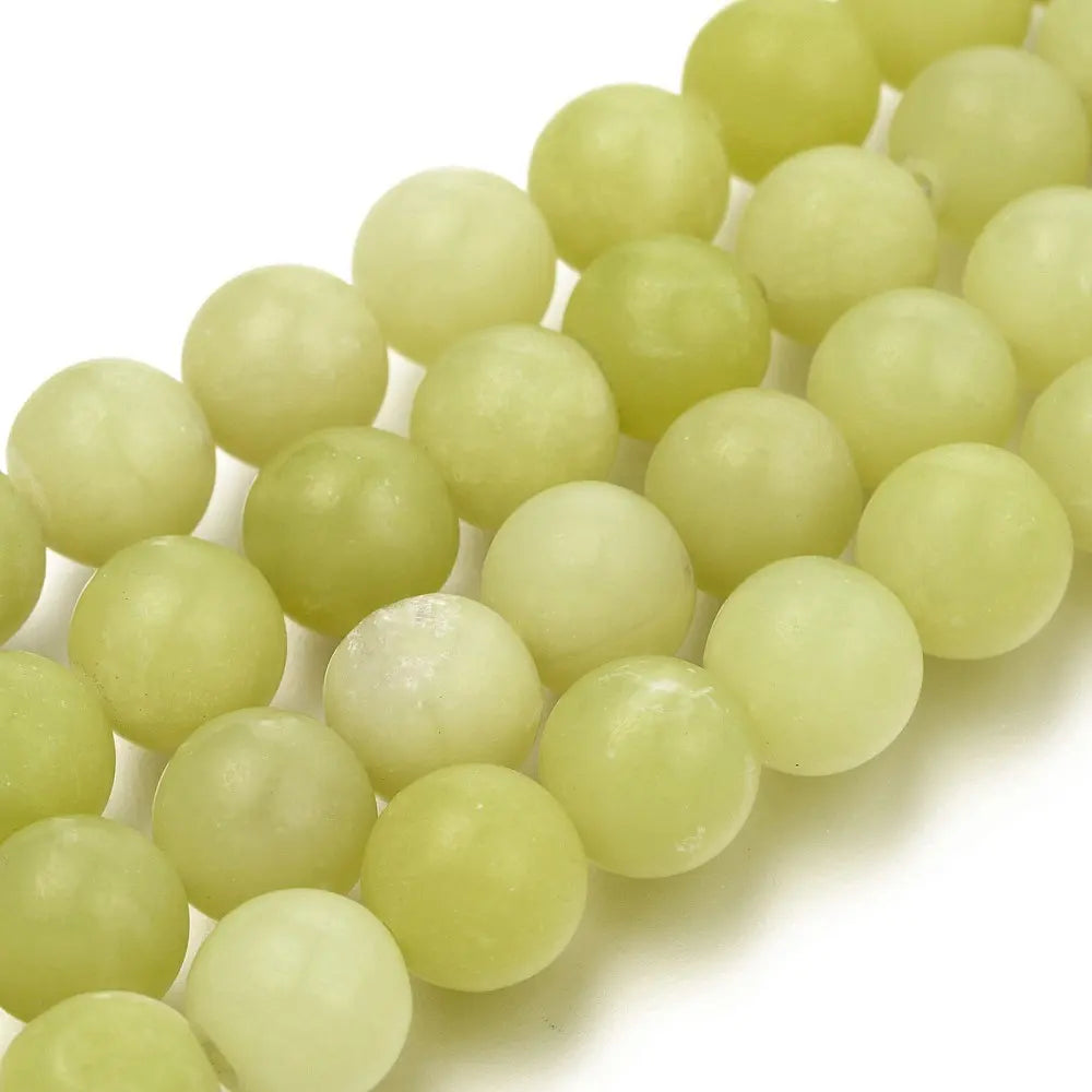 Strands of 4A Mountain Jade Beads - 4 mm to 10 mm