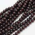 Perles en grenat rouge rondes naturelles qualité 1A - 4 mm 6 mm 8 mm 10 mm