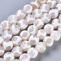 Tibetan Style Beads White Agate DZI Giraffe Skin Pattern - 8 mm