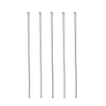 304 Stainless Steel Flat Head Pins, Steel Color, 50x0.7mm, Head: 1.5mm, 200 pcs/lot